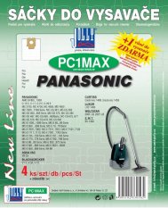 Sáčky do vysavače PC1 Max