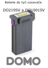 Originální náhradní baterie do tyčových vysavačů DOMO DO219SV/DOMO DO1001SV