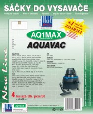 Sáčky do vysavače AQ1 Max - textilní
