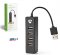 Rozbočovač USB Nedis UHUBU2420BK