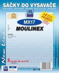 Papírové sáčky do vysavače MX17