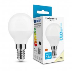 LED mini globe žárovka se závitem E14 (7W svítí jako 54W) - neutrální bílá