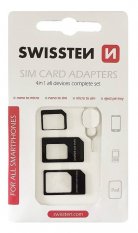 Univerzální SIM adaptér 4v1 Swissten