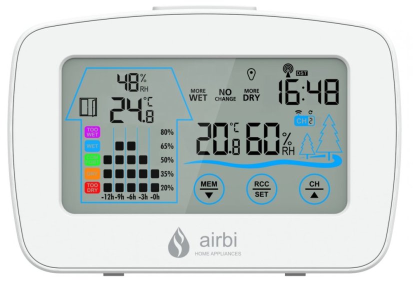 Bezdrátový teploměr s vlhkoměrem Airbi CONTROL