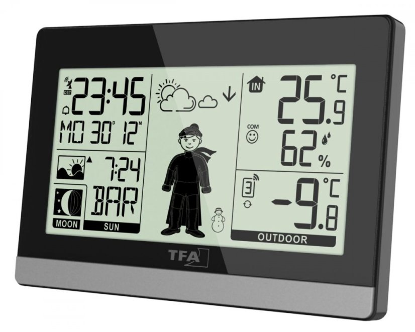 Meteostanice TFA 35.1159.01 WEATHER BOY - černá
