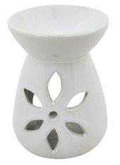Aromalampa 10 x 7,5 cm keramická bílá