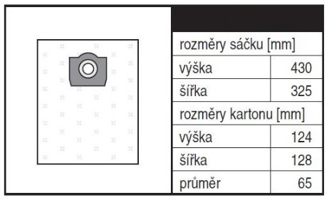 Náhradní sáčky do vysavače za originální ETA 1441 68000