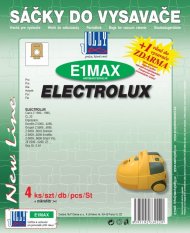 Sáčky do vysavače Jolly E1 Max - textilní