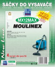 Sáčky do vysavače MX12 Max