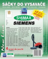 Sáčky do vysavače S16 Max