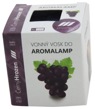 Vonný vosk palmový kostičky 8ks černý hrozen