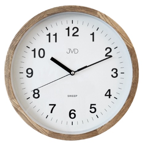 Nástěnné hodiny 30cm s plynulým chodem JVD NS19019/78