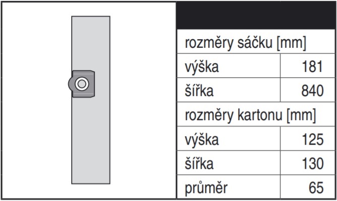 Papírové sáčky do vysavače Rowenta ZR 814, ZR 815, ZR 816, ZR 817
