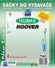 Sáčky do vysavače H22 Max