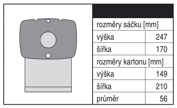 Náhradní sáčky do vysavače za originální ETA 0400 68000