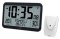 Rádiem řízené digitální hodiny JVD RB9385 s měřením vnitřní i venkovní teploty