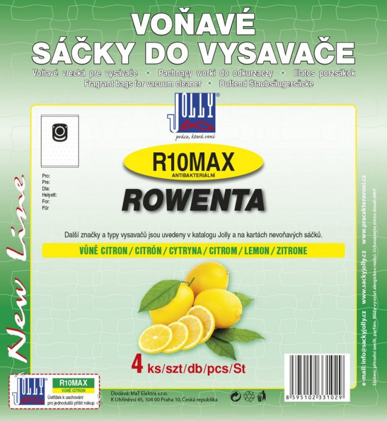 Sáčky do vysavače R10 Max s vůní citrónů