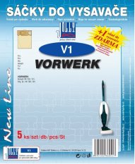 Sáčky do vysavače VORWERK Kobold VK130, VORWERK Kobold VK131, VORWERK Org. Gr. FP 130, 131
