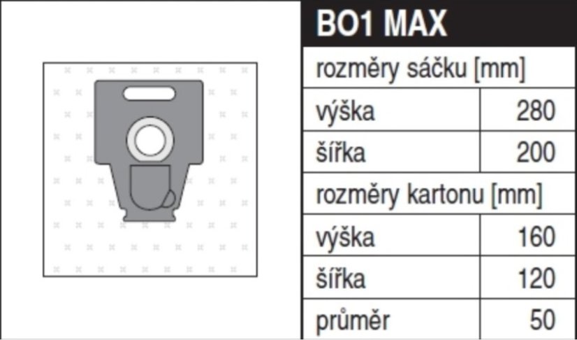 Náhradní sáčky do vysavače za originální Bosch Typ P