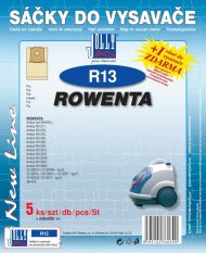 Papírové sáčky do vysavače R13