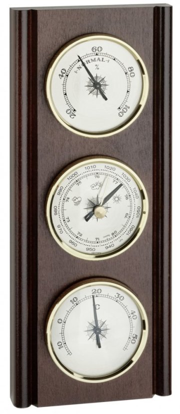 Meteostanice analogová na dřevěné podložce TFA 20.1002.03