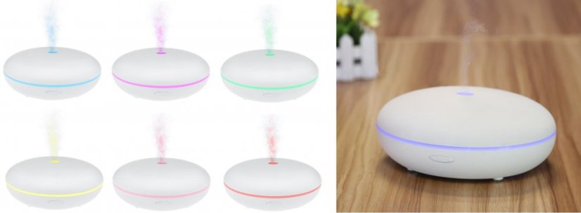 Aroma difuzér s možností osvětlení Airbi MAGIC - bílý