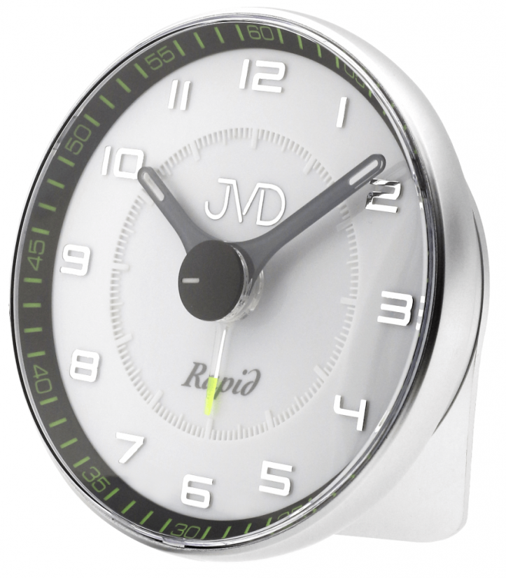 Budík s plynulým chodem JVD SRPC08.1 Rapid