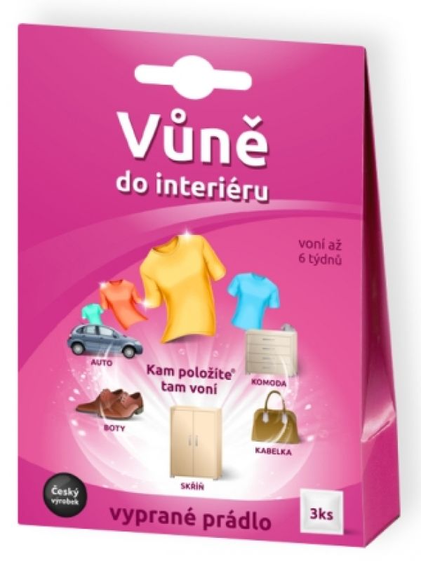 Vonné sáčky do interiéru-Vyprané prádlo