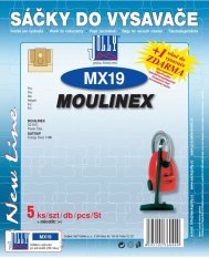 Papírové sáčky do vysavače MX19