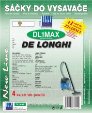 Sáčky do vysavače Jolly DL1 Max - textilní