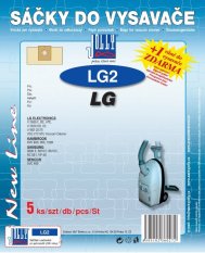 Papírové sáčky do vysavače LG2