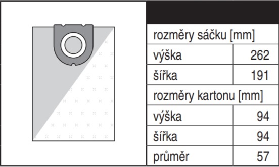Náhradní sáčky do vysavače za originální ETA 0861 68100