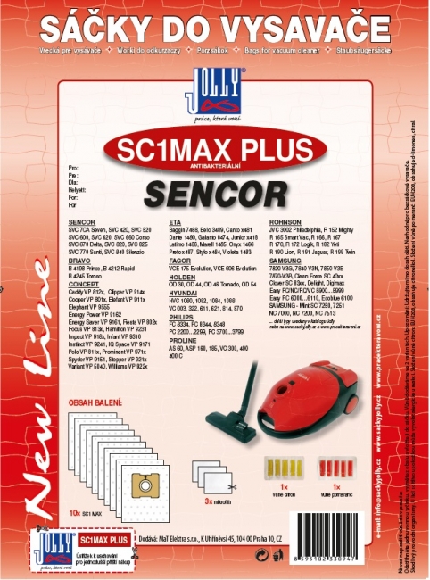 Sáčky do vysavače Jolly SC1 MAX PLUS