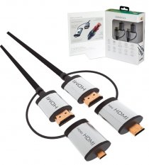 HDMI kabel v.1.4 + adapter miniHDMI microHDMI 1,5m OCHBA1G