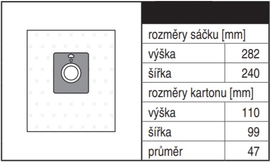 Sáčky do vysavače Concept VP-9211 STEPPER