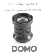 Originální sada filtrů hrubých nečistot  pro aku vysavač DOMO DO222SV