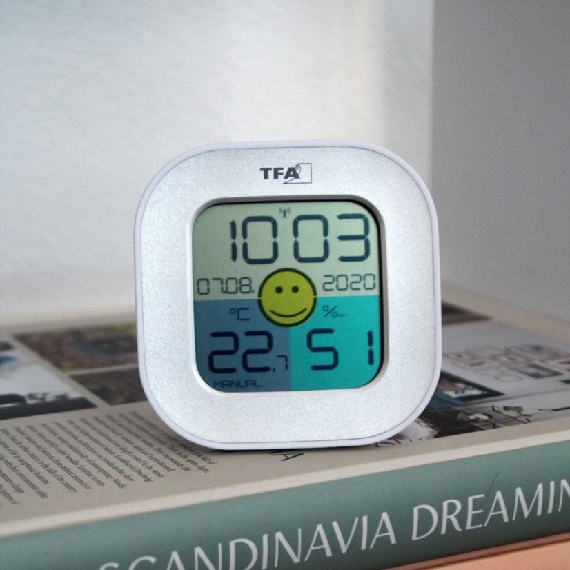 Digitální teploměr s vlhkoměrem TFA 30.5050.54 - stříbrný