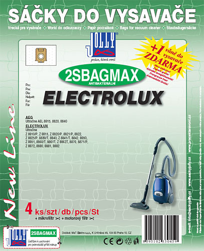 Náhradní sáčky do vysavače 2SBAG MAX za originální Electrolux E210S s-bag® Ultra Long Performance