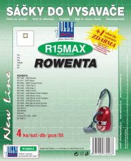 Sáčky do vysavače R15 Max