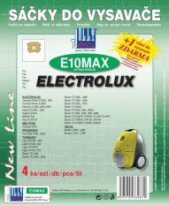 Sáčky do vysavače Jolly E10 Max - textilní