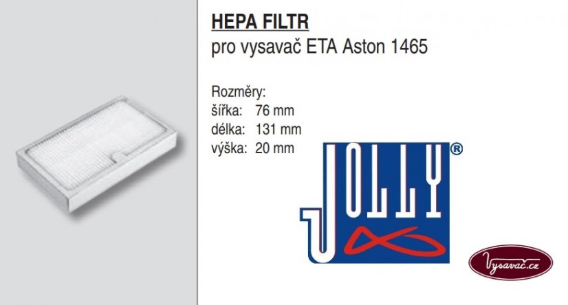 Hepa filtr do vysavače ETA Aston 1465
