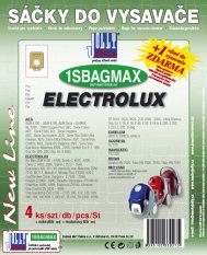 Sáčky do vysavače 1SBAG MAX - textilní