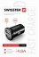USB adaptér do zapalovače v autě SWISSTEN CL Metal černá 2xUSB 2,4A (4,8A)
