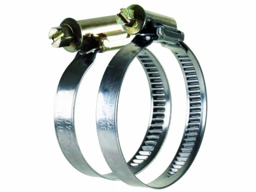 Hadicové spony - celonerezové, 2ks, 16mm x 25mm