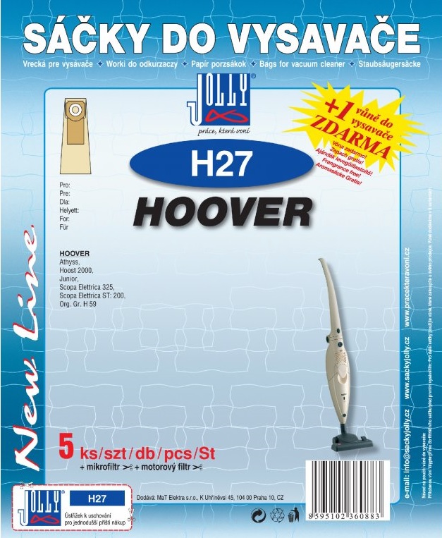 Papírové sáčky do vysavače H27