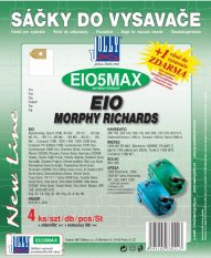 Sáčky do vysavače Jolly EIO5 Max - textilní