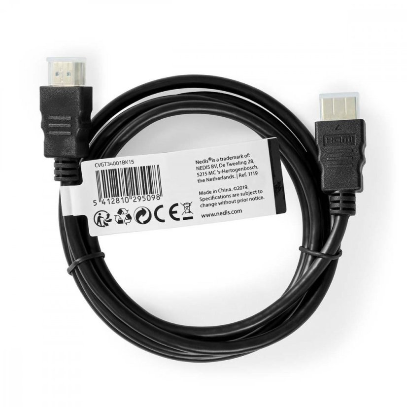 Propojovací HDMI-HDMI kabel s Ethernetem High Speed 1,5m