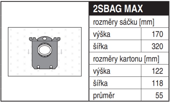 Náhradní sáčky do vysavače 2SBAG MAX za originální Electrolux E210S s-bag® Ultra Long Performance
