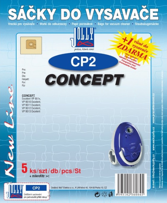 Papírové sáčky do vysavače CP2 Jolly
