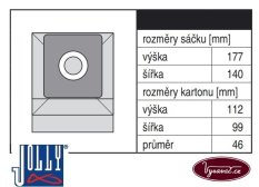 Sáčky do vysavače ETA Junior 0418,1418, ETA Jolly 1455